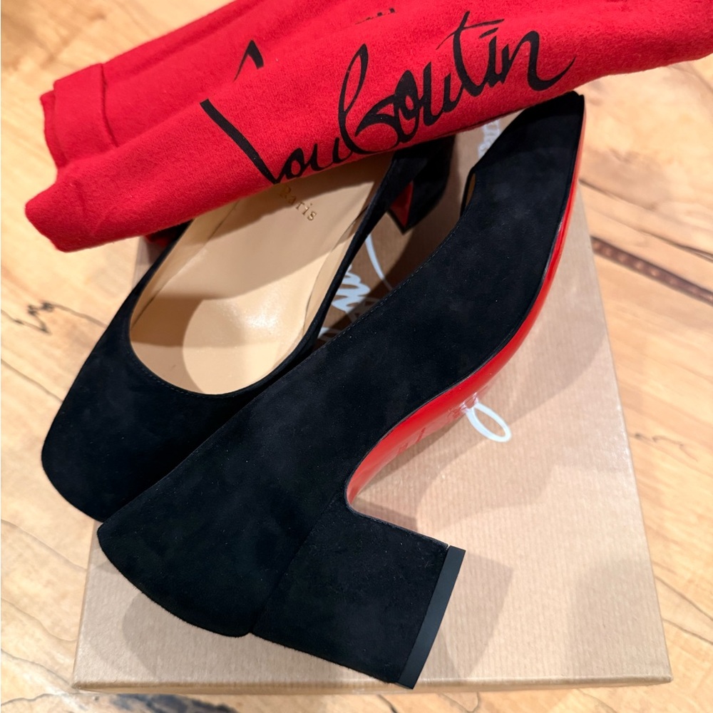 Adonna Black and Red Heels Classic Pumps
